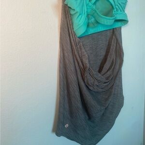 Lululemon Gray & Teal Athletic Tank Top